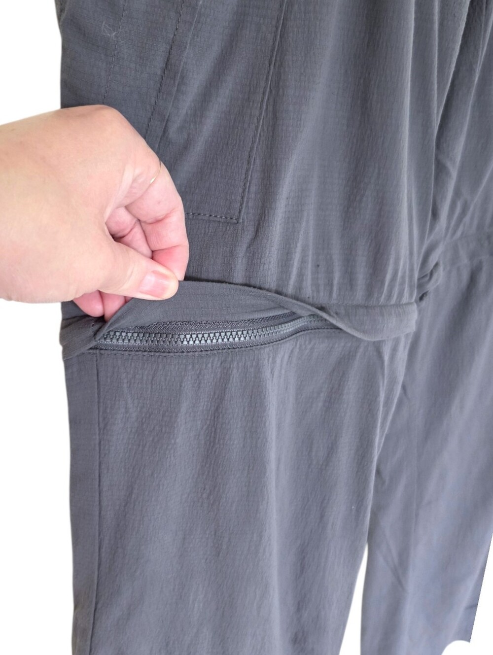 prAna Sage Convertible Pant Women 6 Grey Ripstop - Picture 11 of 15